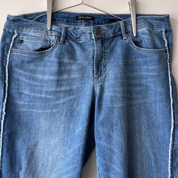 Gently Worn Distressed Dear John Erin Slim Straight HIGHDRIVE Jeans - Picture 3 of 16